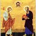 Икона «Апостолы Петр и Павел». 2004. Шелк, лицевое шитье